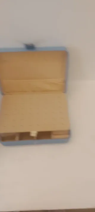 Portagioie blu e beige