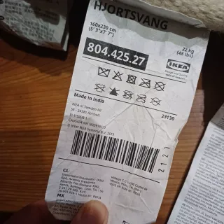 Alfombra de lana gruesa trenzada beige/gris