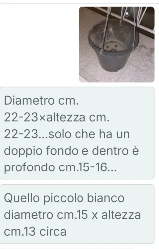 Set 4 vasi e vari sottovasi per piante