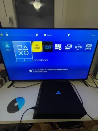 PS4 Pro 1TB + Mando + Cables