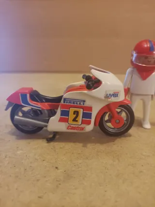 Playmobil 3303 Moto de Carreras