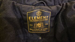 Chaqueta invierno Element Dulcey negra. Talla S