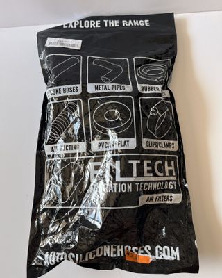 Manguera Silicona Codo 90° Azul