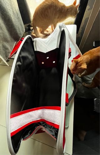 Bolso de transporte mascotas rojo LOVE