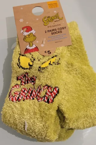 El Grinch 2 pares de Calcetines talla 37 - 42