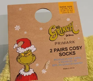 El Grinch 2 pares de Calcetines talla 37 - 42