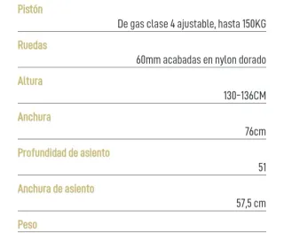 Silla Gaming Forgeon Acrux Gris Cuero