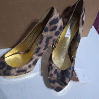 Tacones Mango Animal Print Talla 36