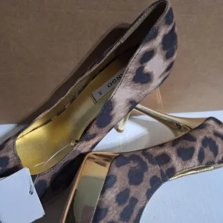 Tacones Mango Animal Print Talla 36