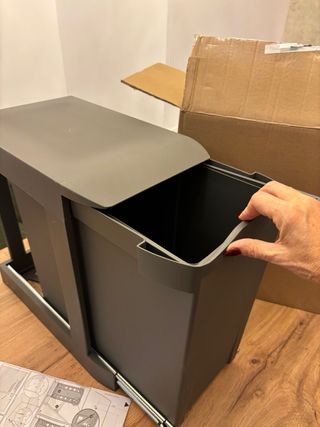 Cubo Basura Bajo Fregadero 1x30L extracción manual