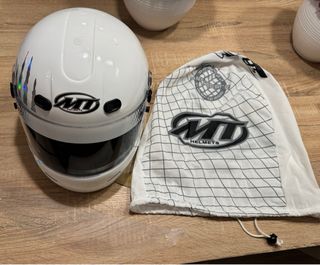 Casco karting MT Talla XS Homologado Blanco