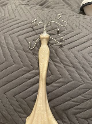 Joyero Sirena Plata y Beige