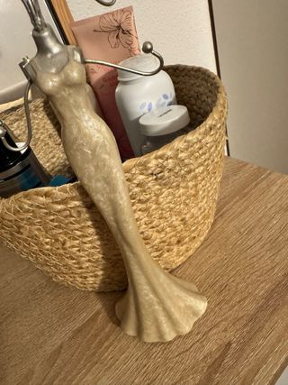 Joyero Sirena Plata y Beige