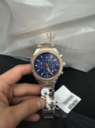 Reloj Maserati Cronógrafo Oro y Plata