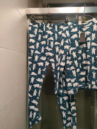 Pijama mujer talla XL oso polar