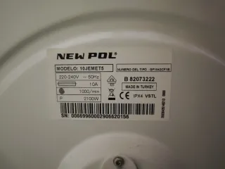 Lavadora Newpol 10JEMET5