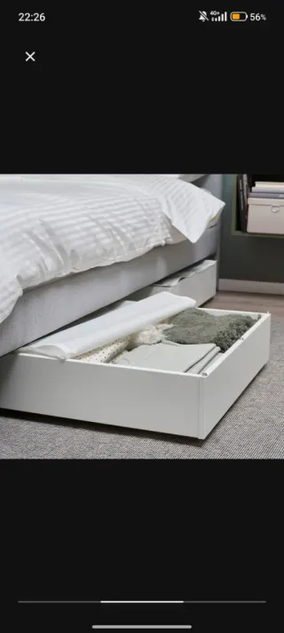 3 Cajónes Vardo de cama en negro descatalogado