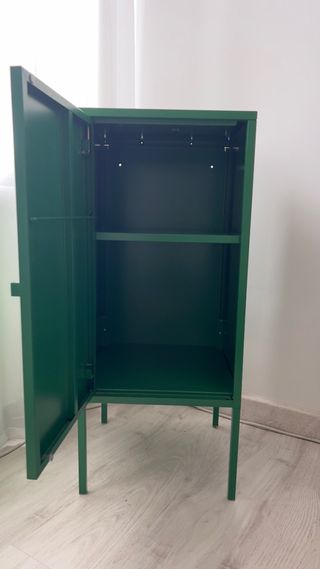 Mueble Ikea de almacenaje verde de metal