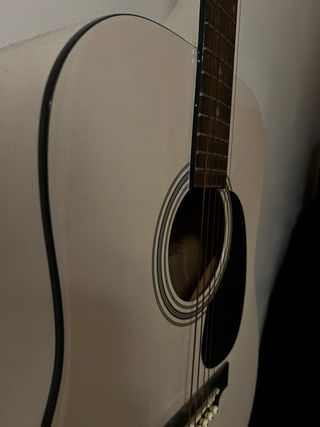Guitarra Acústica Blanca