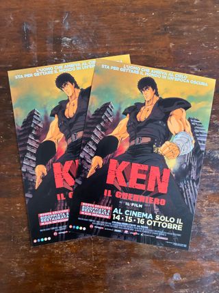 KEN IL GUERRIERO – LOCANDINA IN CARTONCINO