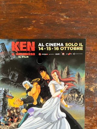 KEN IL GUERRIERO – LOCANDINA IN CARTONCINO