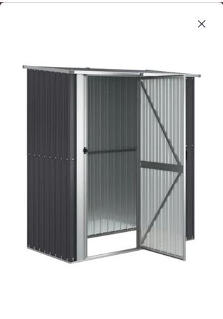 Caseta de jardín metálica gris