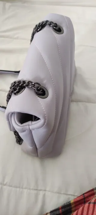 Bolso Pinko Piel lila/gris oscuro