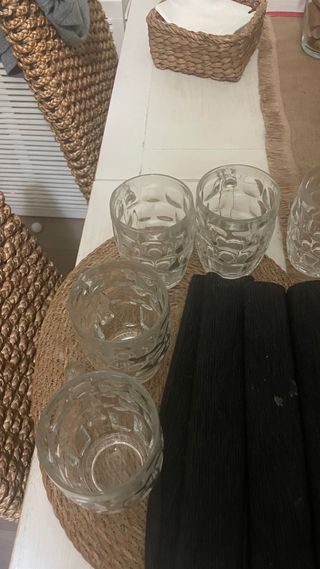 Jarras de cristal labrado (6 unidades)