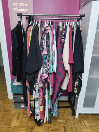 Burro perchero desmontable metal y plástico