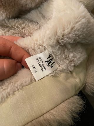 Giubbotto bambina pelliccia e perle