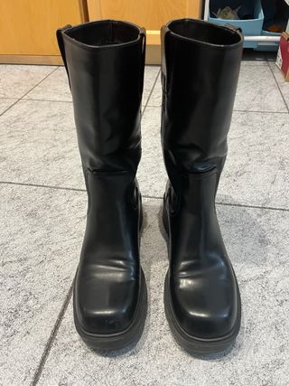 Botines negros con plataforma