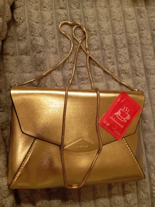 Mala de festa dourada Parfois