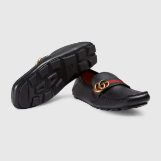 Zapatos Mocasines Gucci Leather Driver GG Tribanda
