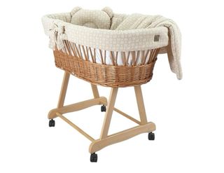 Moisés de mimbre natural