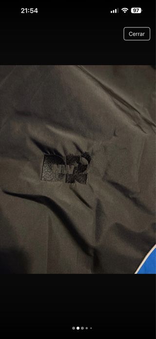 Cazadora Zara Hombre Negra y Azul