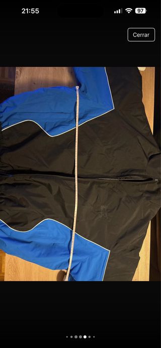 Cazadora Zara Hombre Negra y Azul