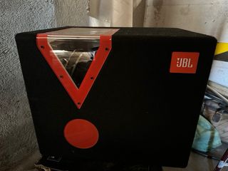 Subwoofer 600W Negro y Naranja