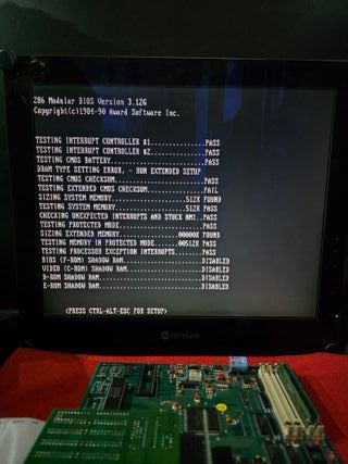 Placa base AT 286 Longshine LCS-2000 Rev: A2