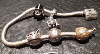 Pandora STAR WARS Pulsera 18cm + 5 Charm S925