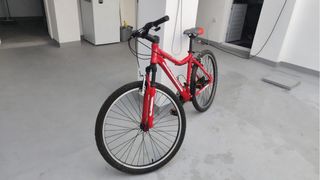 Bicicleta de montaña roja