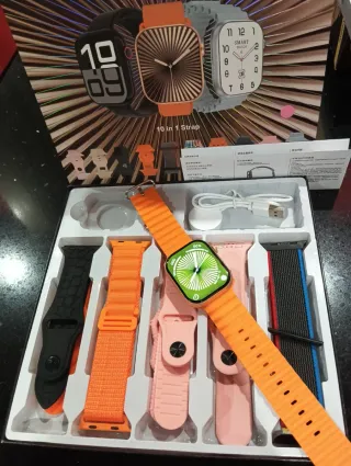 Reloj inteligente Smartwatch 10 en 1 con 10 coreas