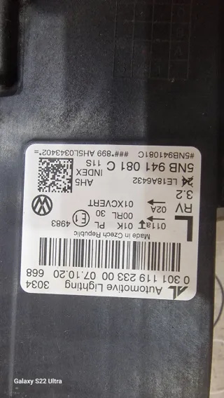 Faro Izquierdo Volkswagen Tiguan 5NB941081C