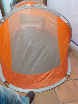 Tienda de campaña naranja 2 personas