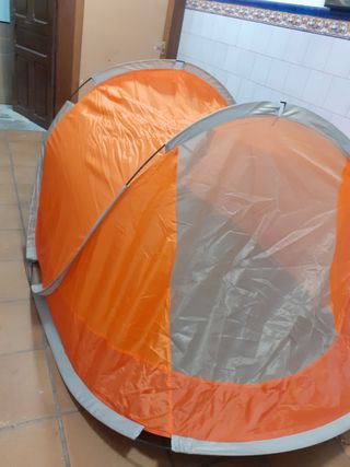 Tienda de campaña naranja 2 personas