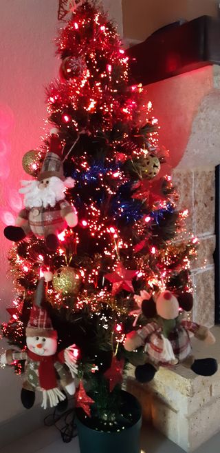 OF Navidad. 3 Adornos Navideños Muñecos para árbol