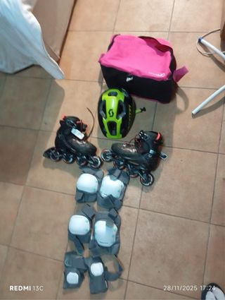 Patines, Casco y Protectores