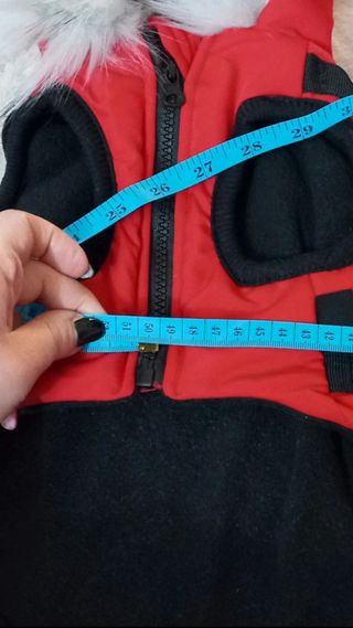 Giubbotto per cani DUSMBABY rosso con pelo