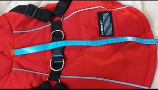 Giubbotto per cani DUSMBABY rosso con pelo