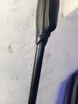 2 Pies de micrófono rectos base redonda