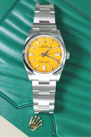 Rolex Oyster Perpetual Esfera Amarilla FULL SET!!